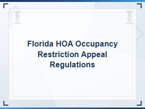 Florida Hoa Occupancy Restriction Appeal Letter Template
